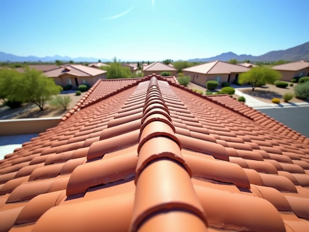 Tile roof after repair by Allstate Roofing Phoenix AZ