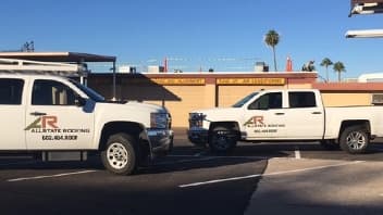 Commercial roofing work in Phoenix AZ by Allstate Roofing