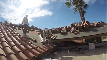 Tile roofing installation in Phoenix AZ by Allstate Roofing